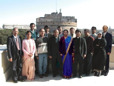Indian group at Vatican radio