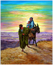 running to Egypt