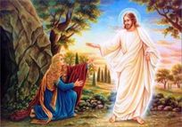 risen christ with mary